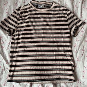 H&M stripped crop top